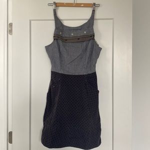 PreLove sundress shades of blue with spaghetti straps. Original one of a kind.